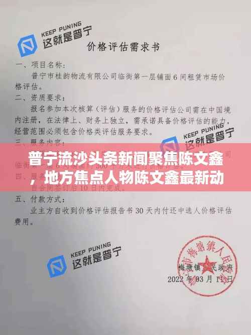 普宁流沙头条新闻聚焦陈文鑫，地方焦点人物陈文鑫最新动态速递